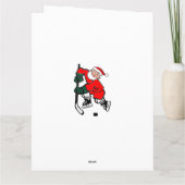 Funny Hockey-kerstkaarten Kaart (Achterkant)