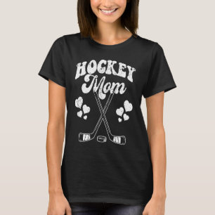 Funny Hockey Mam Frisbee Lover Retro Vintage 70's T-shirt