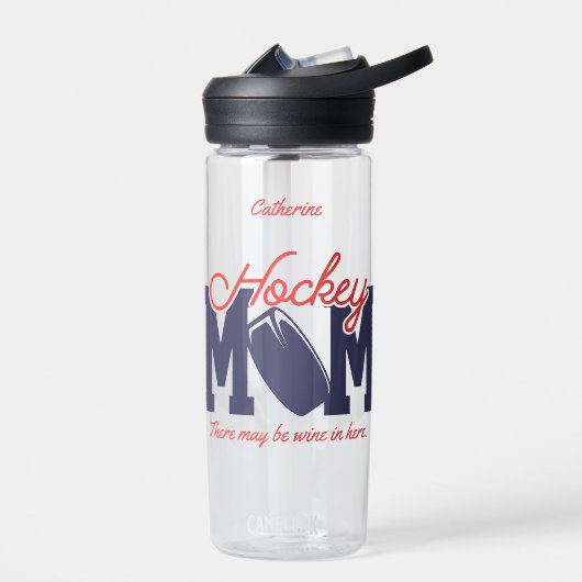 Funny Hockey Mam Gepersonaliseerd Waterfles (Links)