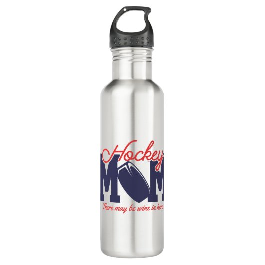 Funny Hockey mama Waterfles (Voorkant)