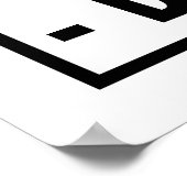 Funny Hockey Thed Bathroom Peing op de stoel Poster (Hoek)