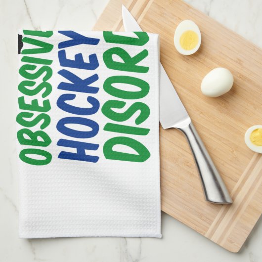 Funny Hockey Theedoek (Quarter Fold)