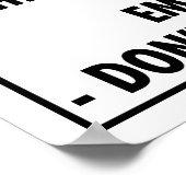 Funny Hockey Themed Bathroom Peeing on the Seat Poster (Hoek)