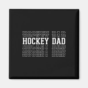 Funny Hockey Vader Gelaagde Tekst Vader Coach Spel Magneet