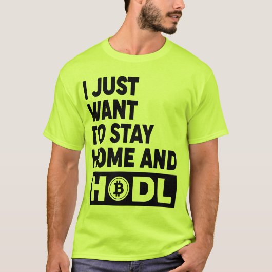 Funny Hodl Bitcoin Crypto Gift Shirt (tweezijdig) (Voorkant)
