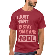 Funny Hodl Crypto Bitcoin Logo Voor/Achter T-Shirt
