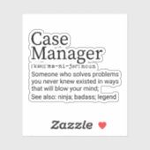 Funny Hoesje Manager Definitie Sticker (Vel)
