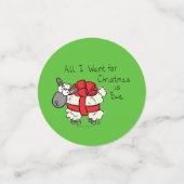 Funny Holiday Cute Sheep Kerstmis Cartoon Confetti (Kleine voorkant)