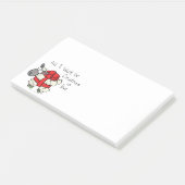 Funny Holiday Cute Sheep Kerstmis Cartoon Post-it® Notes (Schuin)