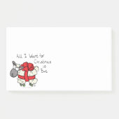 Funny Holiday Cute Sheep Kerstmis Cartoon Post-it® Notes (Voorkant)