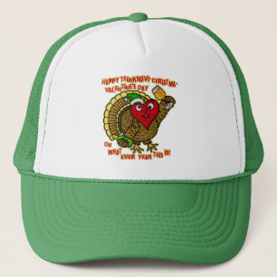 Funny Holiday Drink Turkey Heart Trucker Pet