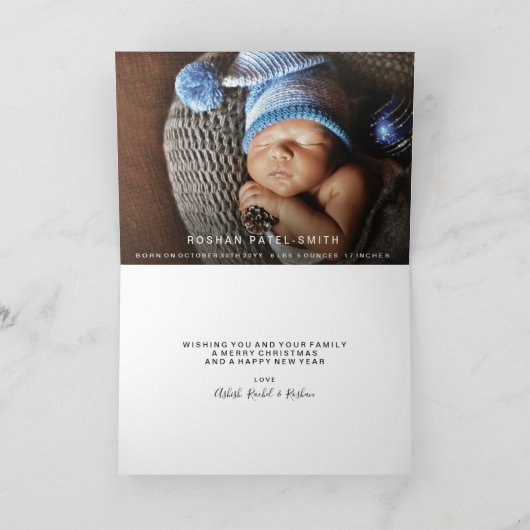 Funny Holiday Faire-part de naissance (Intérieur)