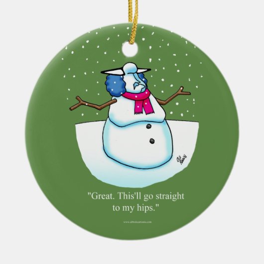Funny Holiday Humor Ornament Gift (Voorkant)