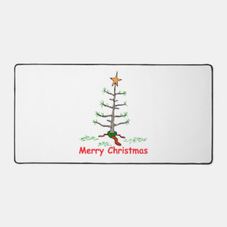 Funny Holiday Joke Sad Tree kerst Bureaumat