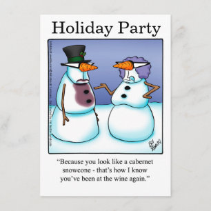 Funny Holiday Party Uitnodigingen