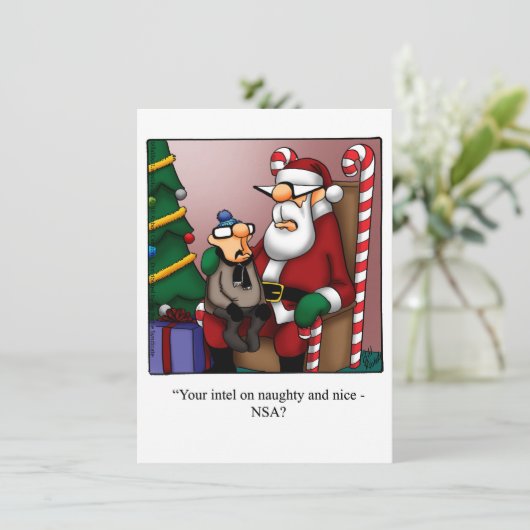 Funny Holiday Party Uitnodigingen (Staand voorkant)