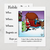 Funny Holiday Party Uitnodigingen (Voorkant / Achterkant)