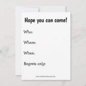 Funny Holiday Party Uitnodigingen (Achterkant)