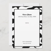 Funny Holy Cow Anniversaire Invitation de fête (Dos)