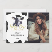 Funny Holy Cow Photo Faire-part de graduation (Devant)