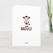 Funny Holy Cow Vous avez 30 Anniversaire Carte de (Dos)