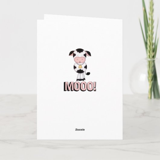 Funny Holy Cow You're 30 Humorous Birthday Kaart (Achterkant)