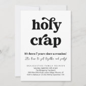 Funny Holy Crap Family Reunion Invitation (Devant)