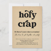 Funny Holy Crap Family Reunion Invitation (Devant)