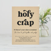 Funny Holy Crap Family Reunion Invitation (Debout devant)
