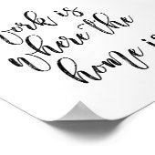 Funny Home Kantoor Cute Quote Penseelscript Poster (Hoek)