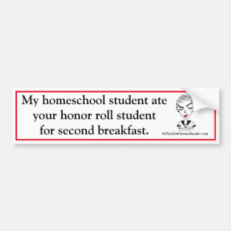 Funny Homeschool Bumpersticker