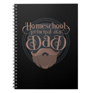 Funny Homeschool Dad Gift Principal Home School Notitieboek