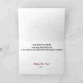 Funny Homme Boss Boss carte de jour (Intérieur)