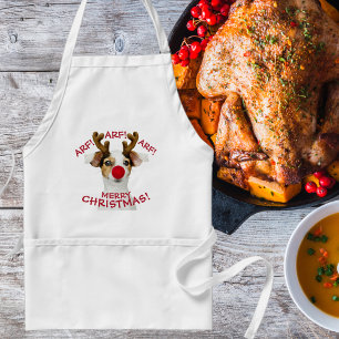 Funny, Hondenliefhebber, Kerstmis, feestelijk Standaard Schort
