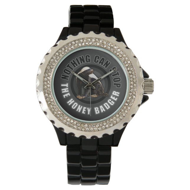Funny Honey Badger Horloge (Voorkant)