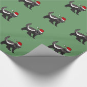 Funny Honey Badger-kerstpapier Cadeaupapier (Hoek)