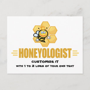 Funny Honey Bee Briefkaart