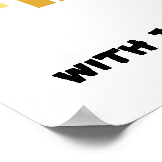 Funny Honey Bee Poster (Hoek)