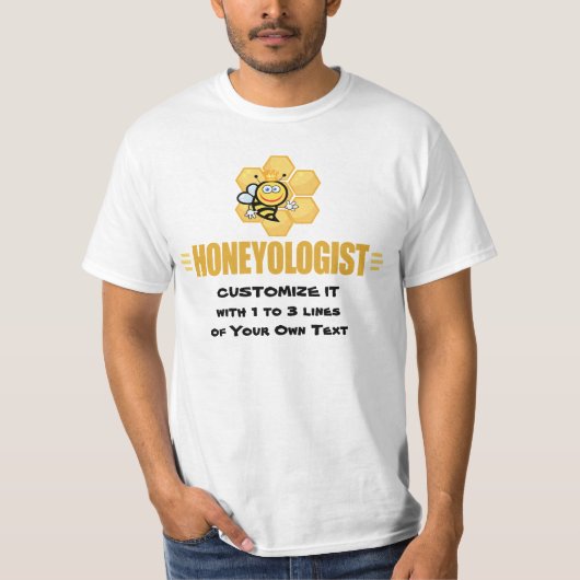 Funny Honey Bee T-shirt (Voorkant)