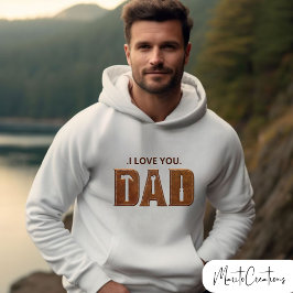 Funny hooded sweater for dad in the form of tools