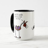 Funny Horse Cartoon Mok (Voorkant links)