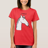 Funny Horse gepersonaliseerd T-shirt (Voorkant)