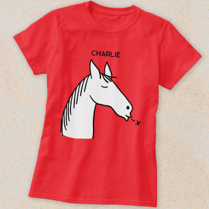 Funny Horse gepersonaliseerd T-shirt