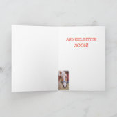 Funny Horse Joke Pun Obtenir Bonne Carte (Intérieur)