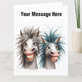 Funny Horse Kaart