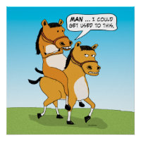 Funny Horse Riding Horse