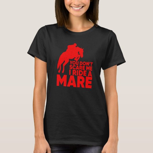 Funny Horse Riding voor mannen Mannen Koel Equestr T-shirt (Voorkant)