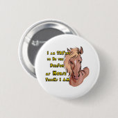 Funny Horse Ronde Button 5,7 Cm (Voorkant /achterkant)
