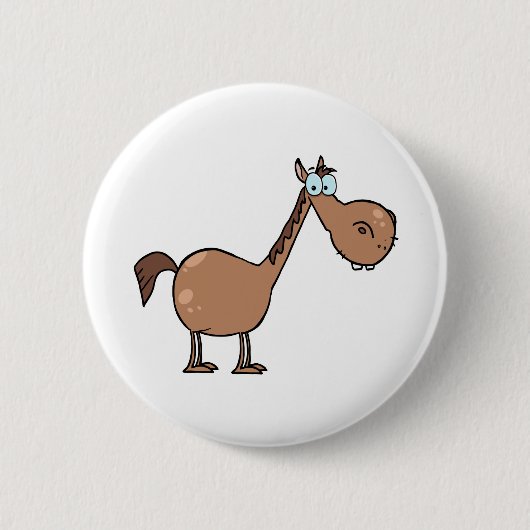 Funny Horse Ronde Button 5,7 Cm (Voorkant)