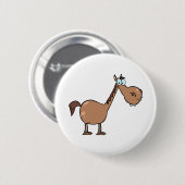Funny Horse Ronde Button 5,7 Cm (Voorkant /achterkant)